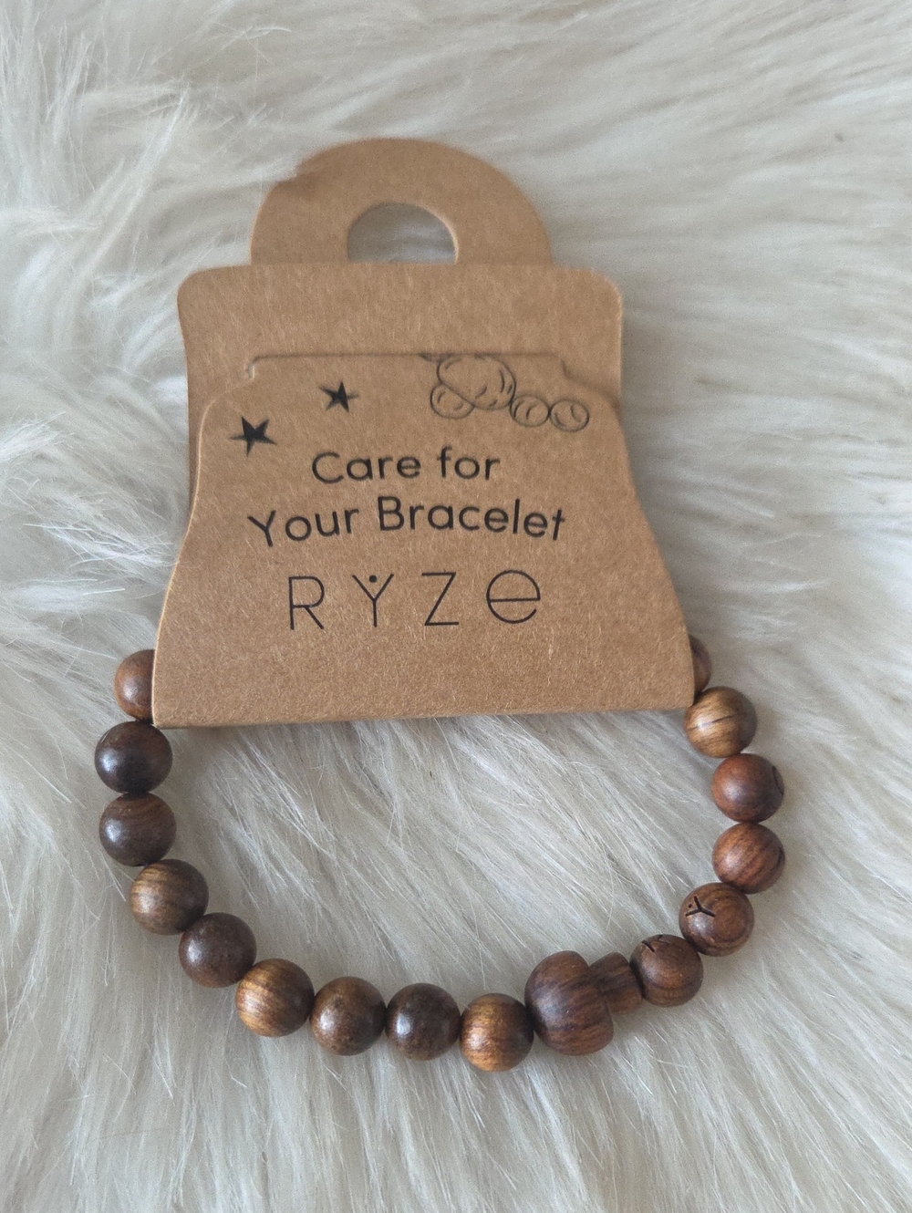 Ryze Wooden Bead Bracelet